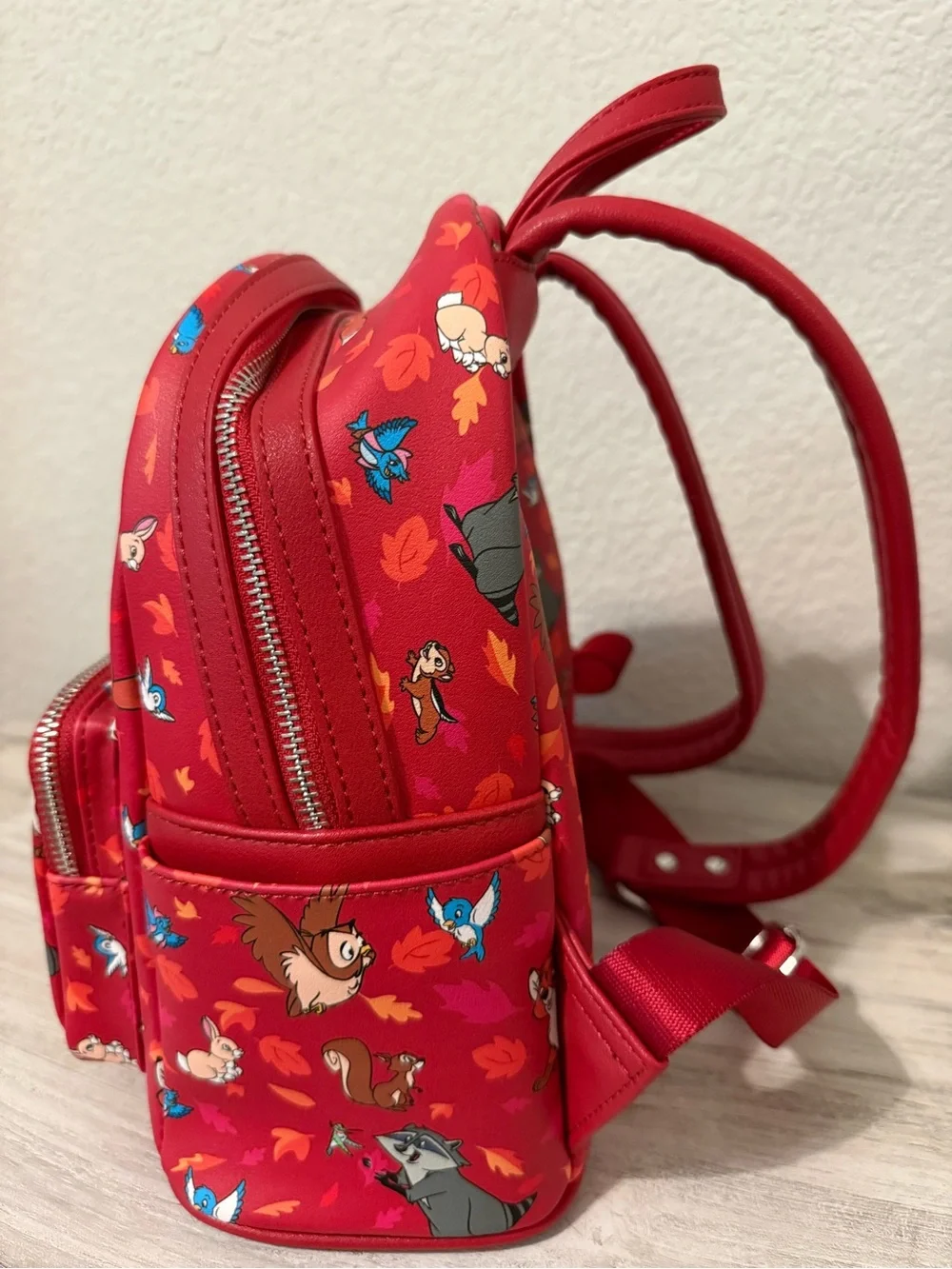 Loungefly Red Woodland Characters Mini Backpack
